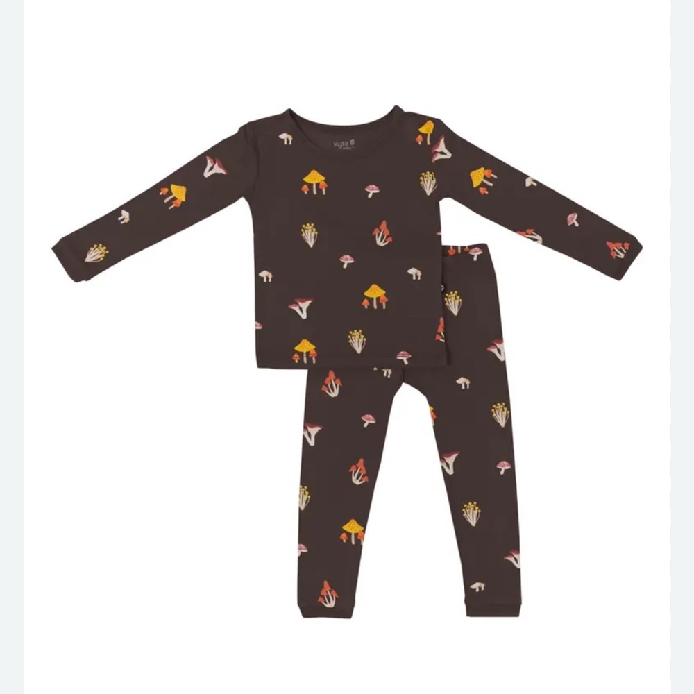 Kyte BABY long sleeve pajama in Fungi 3T